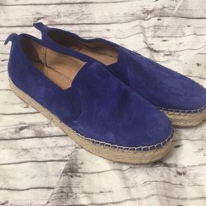 Sam Edelman Blue Suede Espadrilles Shoes